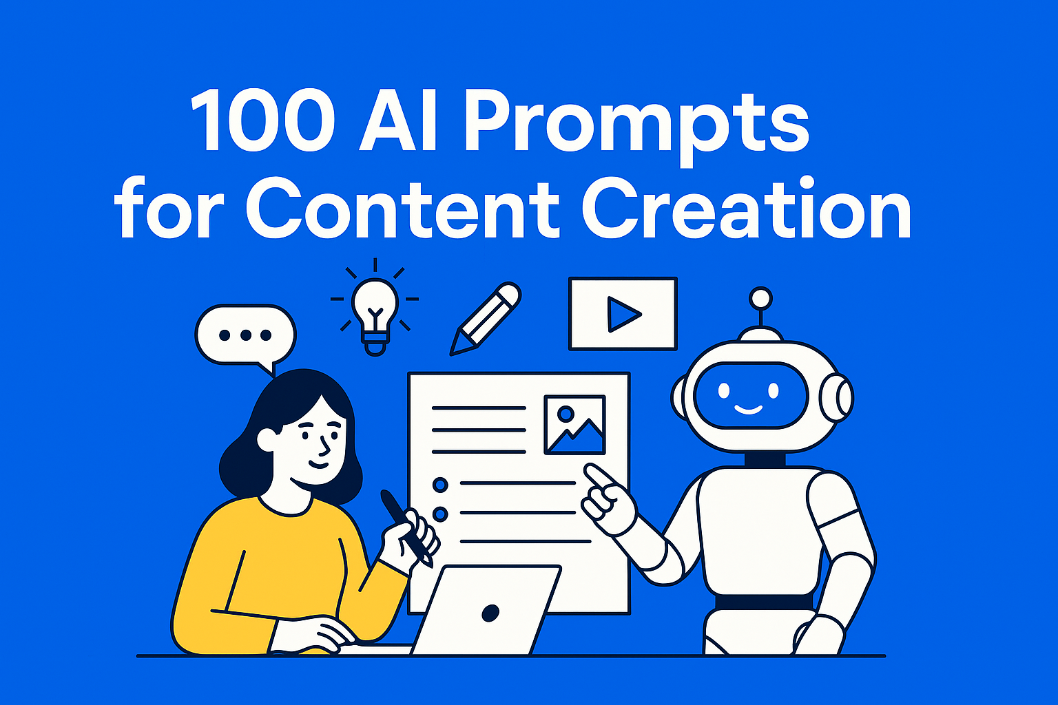 100 AI Prompts for Content Creation