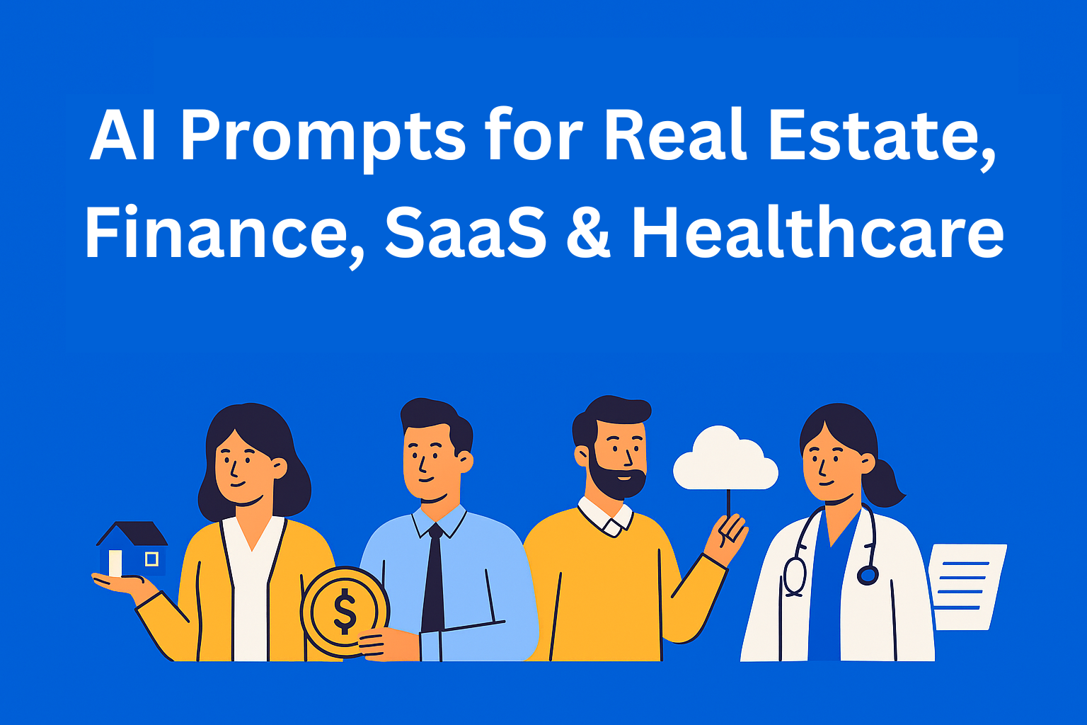 AI Prompts for Real Estate, Finance, SaaS, and Healthcare Content (Industry-specific pack)