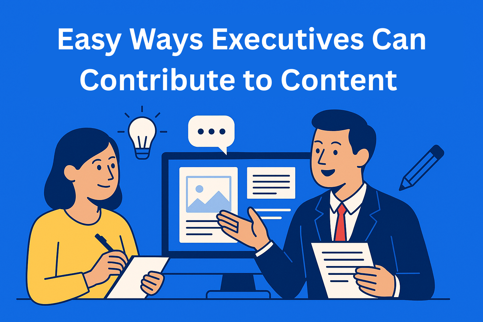 How to Make It Easy for Busy Executives to Contribute to Content