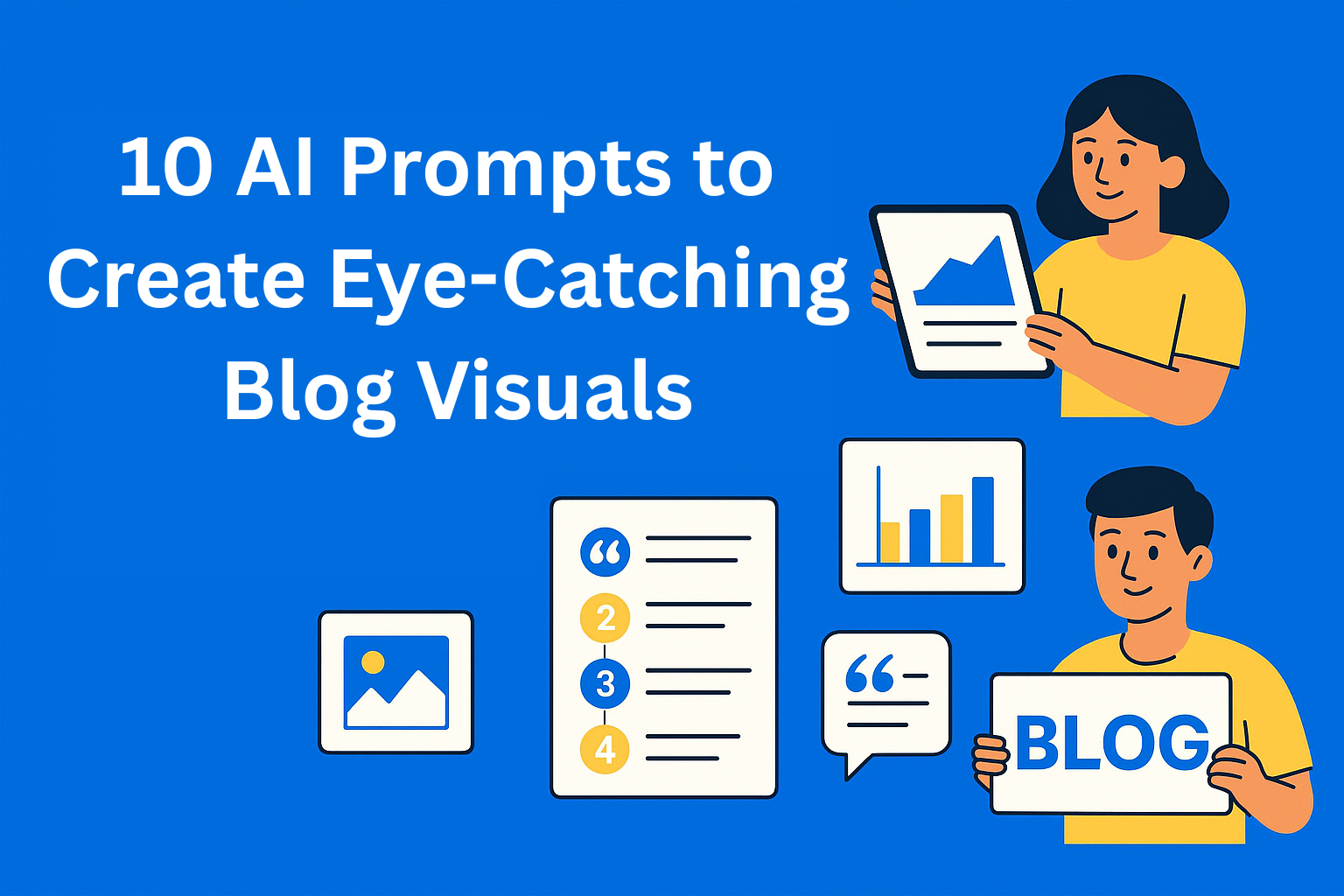 10 AI Prompts to Instantly Create Scroll-Stopping Blog Visuals