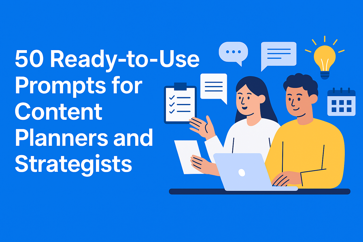 50 Ready-to-Use Prompts for Content Planners and Strategists