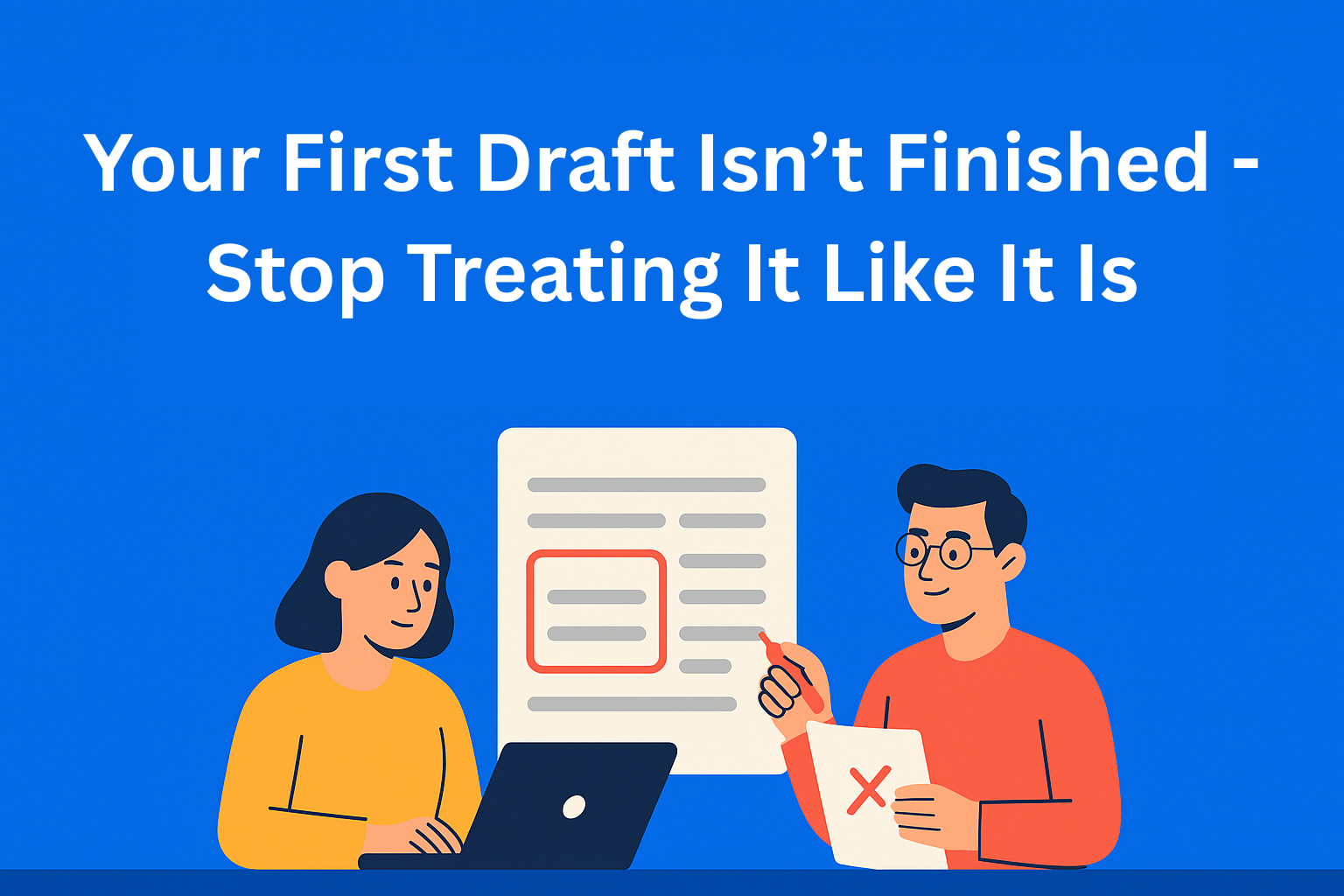 Your First Draft Isn’t Finished - Stop Treating It Like It Is