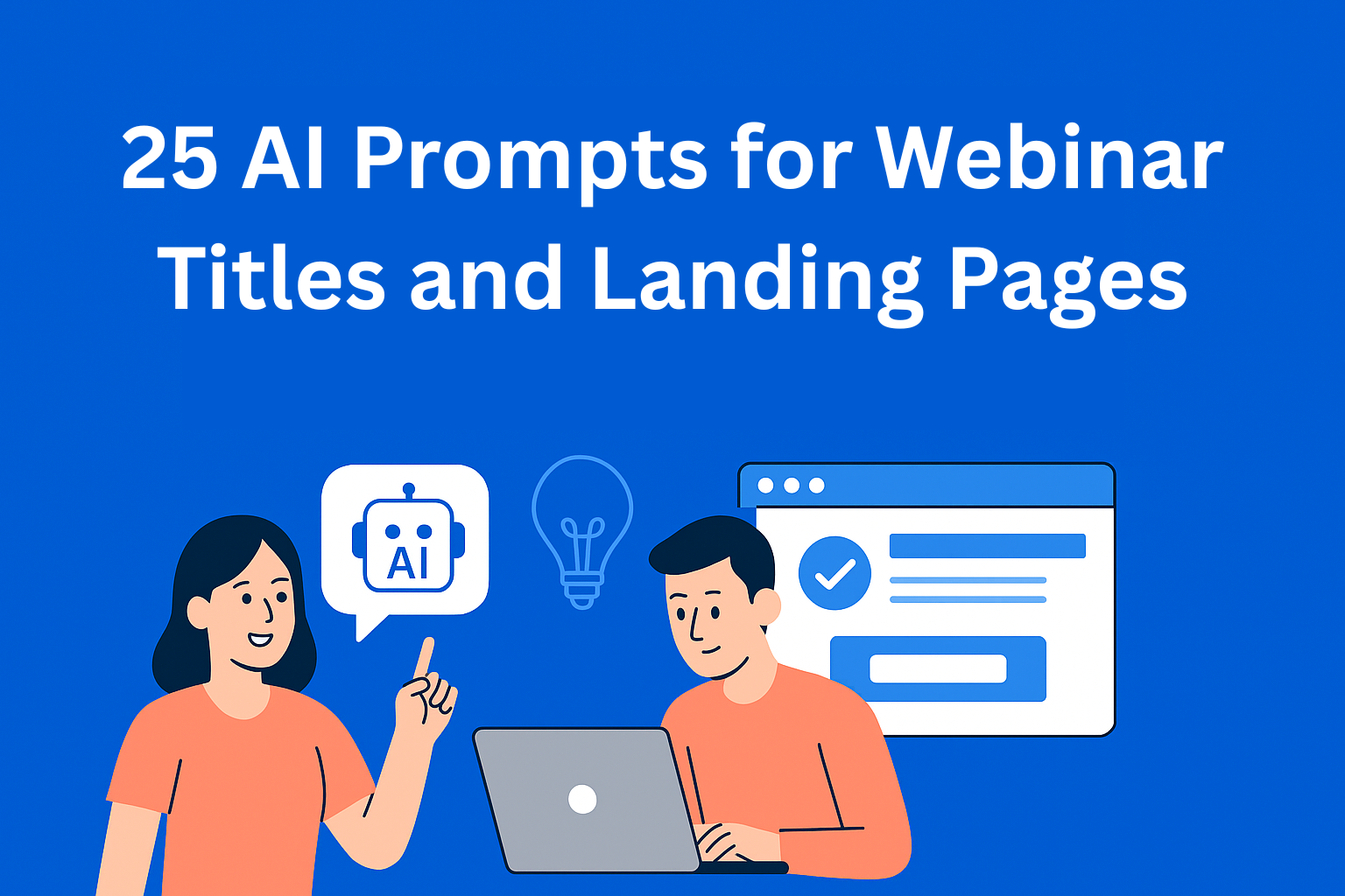 25 AI Prompts for Generating Webinar Titles and Landing Pages