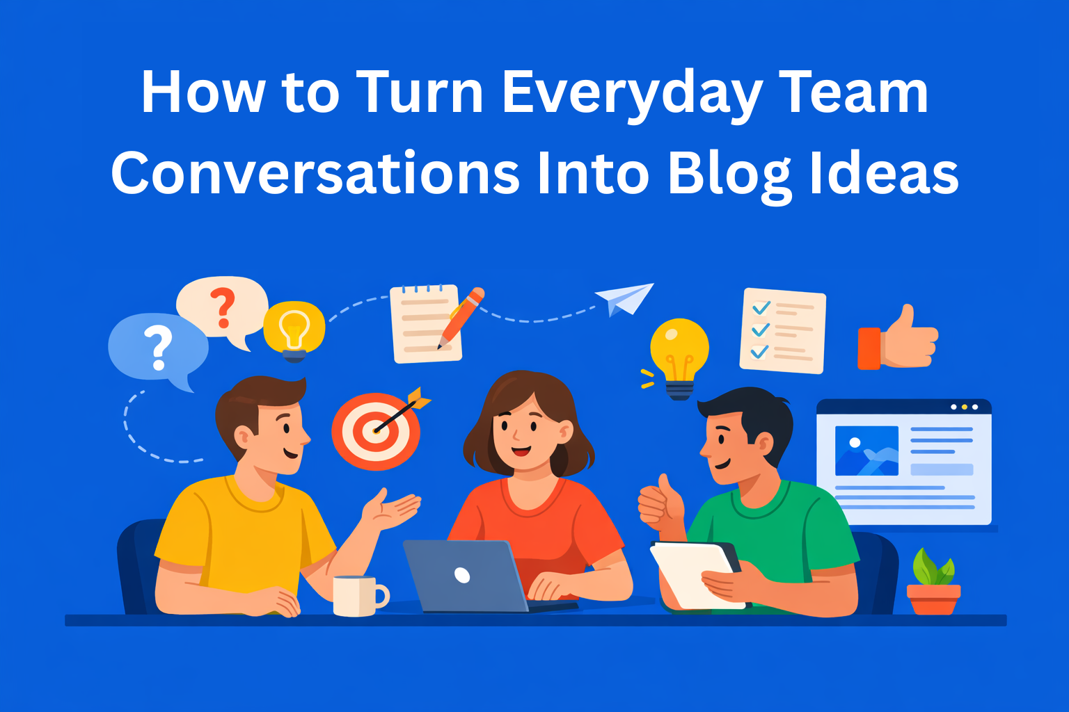 How to Turn Everyday Team Conversations Into Blog Ideas