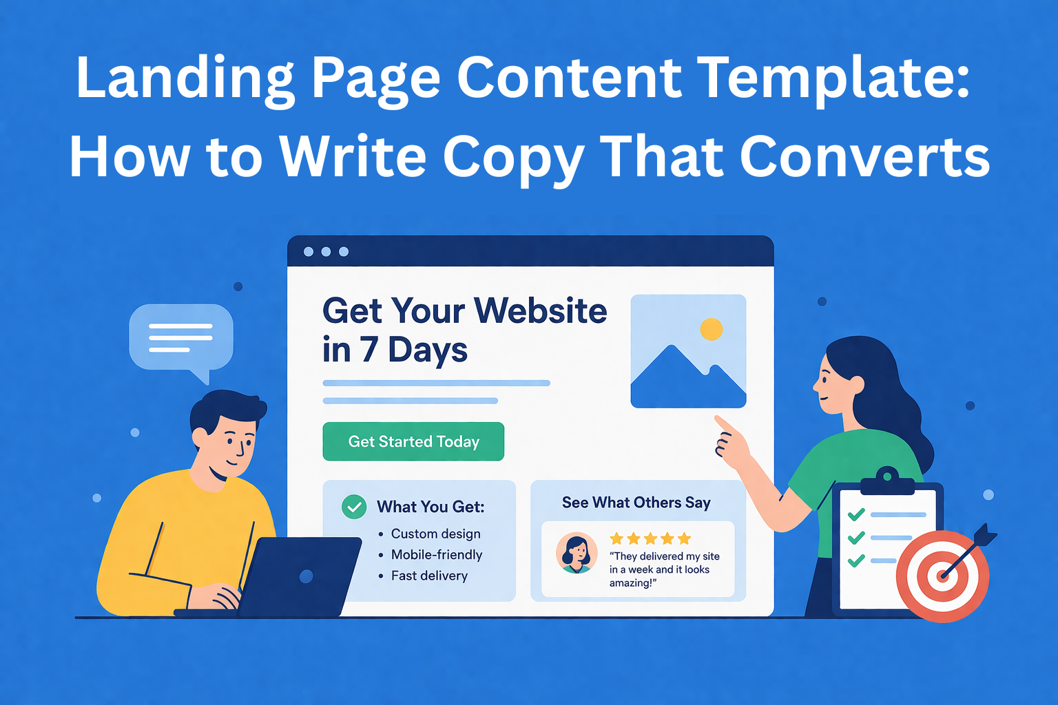 Landing Page Content Template: How to Write Copy That Converts