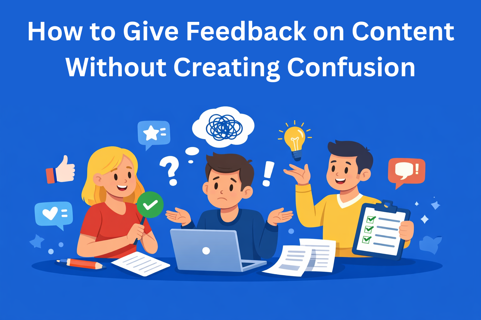 How to Give Feedback on Content Without Creating Confusion or Resentment