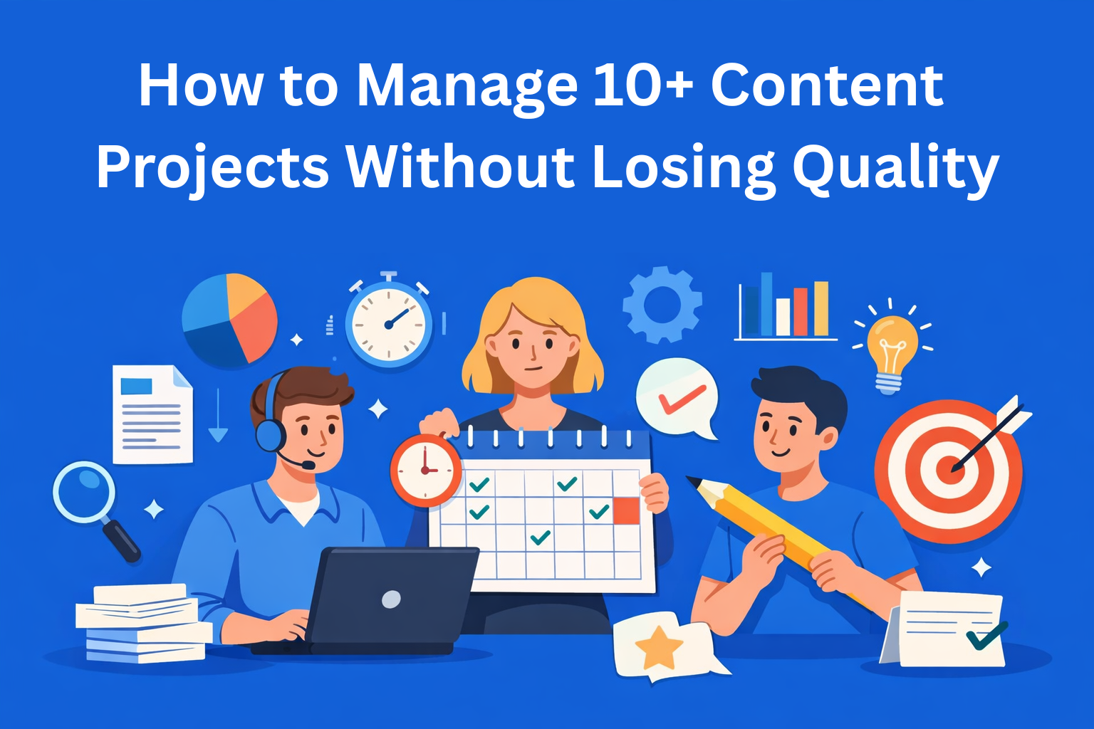 How to Manage 10+ Content Projects Without Losing Quality