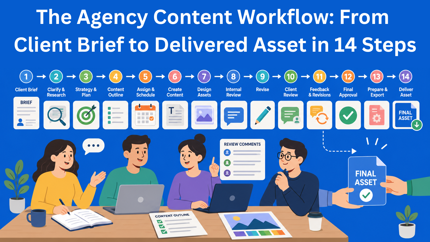 The Agency Content Workflow: From Client Brief to Delivered Asset in 14 Steps